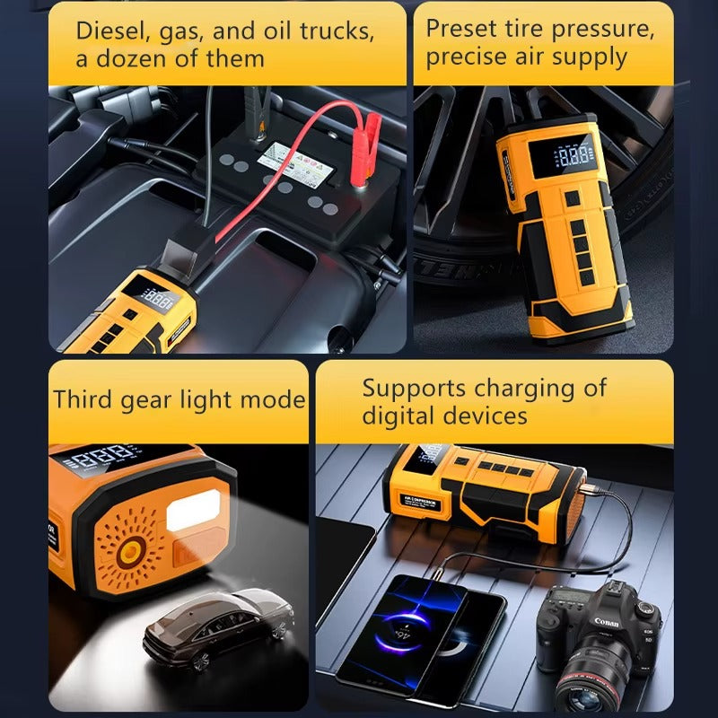 ST630 Jump Starter 14.8v 8000mAh High Power Car Jump Starter Power Bank / Multi-Function Portable Lithium Battery Car Jump Starter