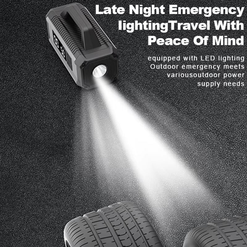 ST634 10000mAh Emergency Starting Power Supply 150w Jump Starter With 22MM Air Compressor