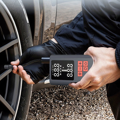 PR021  Mini Air Compressor with HD LED Light Fast Inflation for Car Tires Motorcycle Bikes OEM/ODM Support