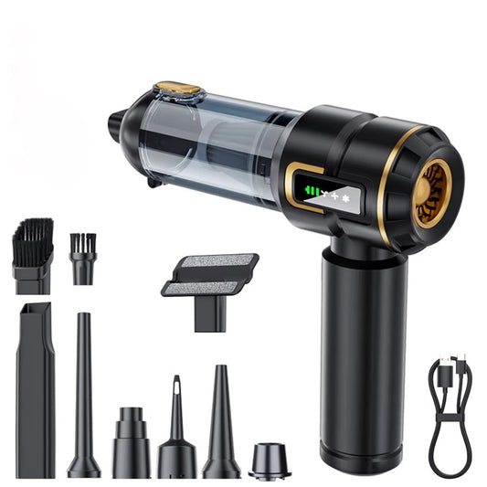 VT697 High Power 16000Pa Advanced Clean Cordless Handheld Vacuum Air Duster Portable Rechargeable Car Vacuum Cleaner with LED Display