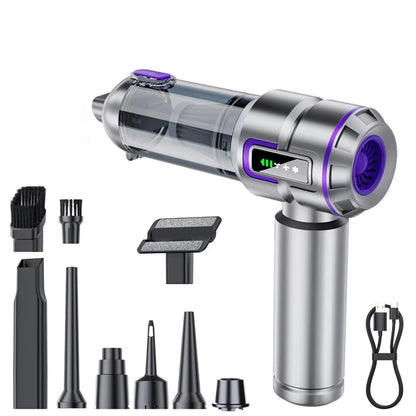 VT697 High Power 16000Pa Advanced Clean Cordless Handheld Vacuum Air Duster Portable Rechargeable Car Vacuum Cleaner with LED Display