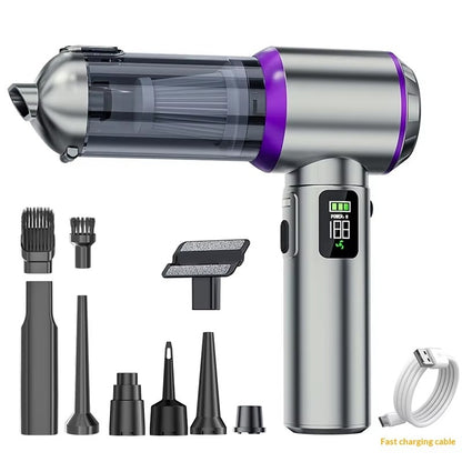 VT703 Mini Car Vacuum Cleaner 17000Pa Portable High Suction Blowing Small USB Cordless Handheld Car Wireless Vacuum Cleaner