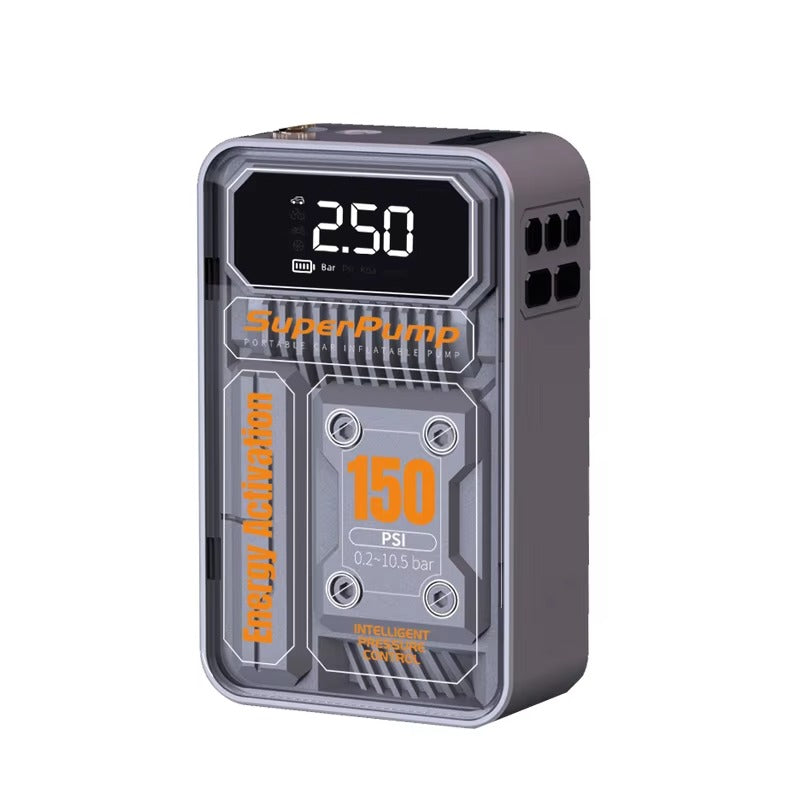 PT619 Multi-functional wireless car air compressor 150PSI emergency portable electric tire inflator