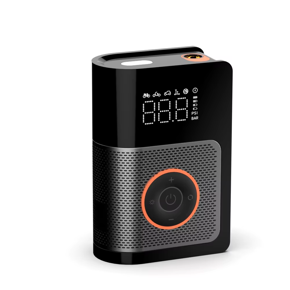 PQ852 Mini Tire Inflator Car Air Pump Portable Air Compressor LCD Digital Display Multi-function air Pump