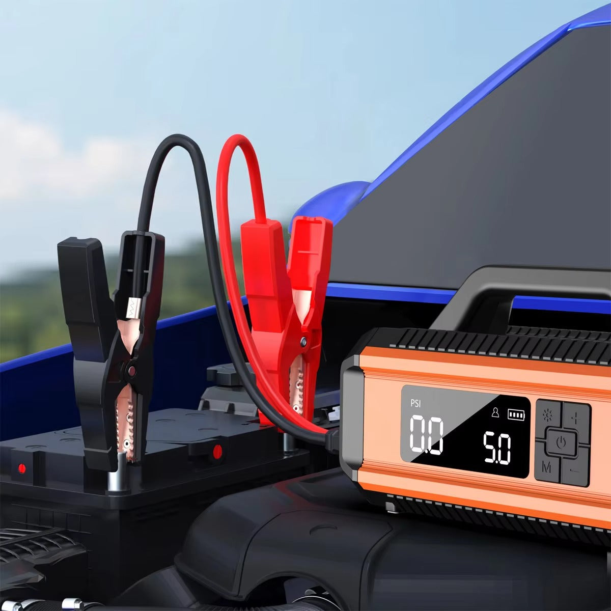 ST634 10000mAh Emergency Starting Power Supply 150w Jump Starter With 22MM Air Compressor