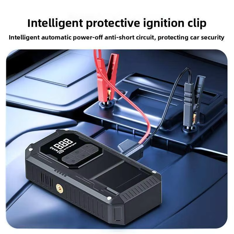 SQ403 4*2000mAh 14.8V Car Air Pump & Air Compressor 800A Peak 150PSI Tire Inflator Power Bank for Motorcycles & Trucks