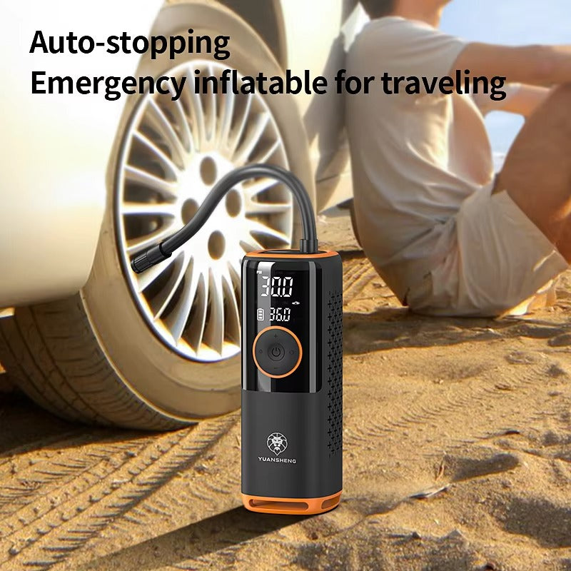 PQ850 Inflator Pump Portable Car Air 150 Psi Portable Faster Auto With LCD Screen Air Compressor Car Tire Inflator Pump