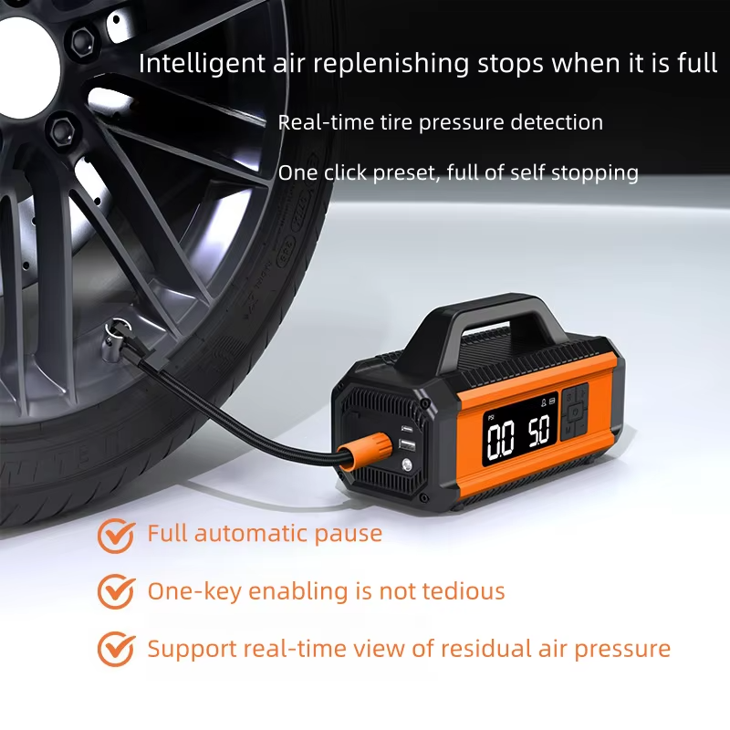 ST634 10000mAh Emergency Starting Power Supply 150w Jump Starter With 22MM Air Compressor