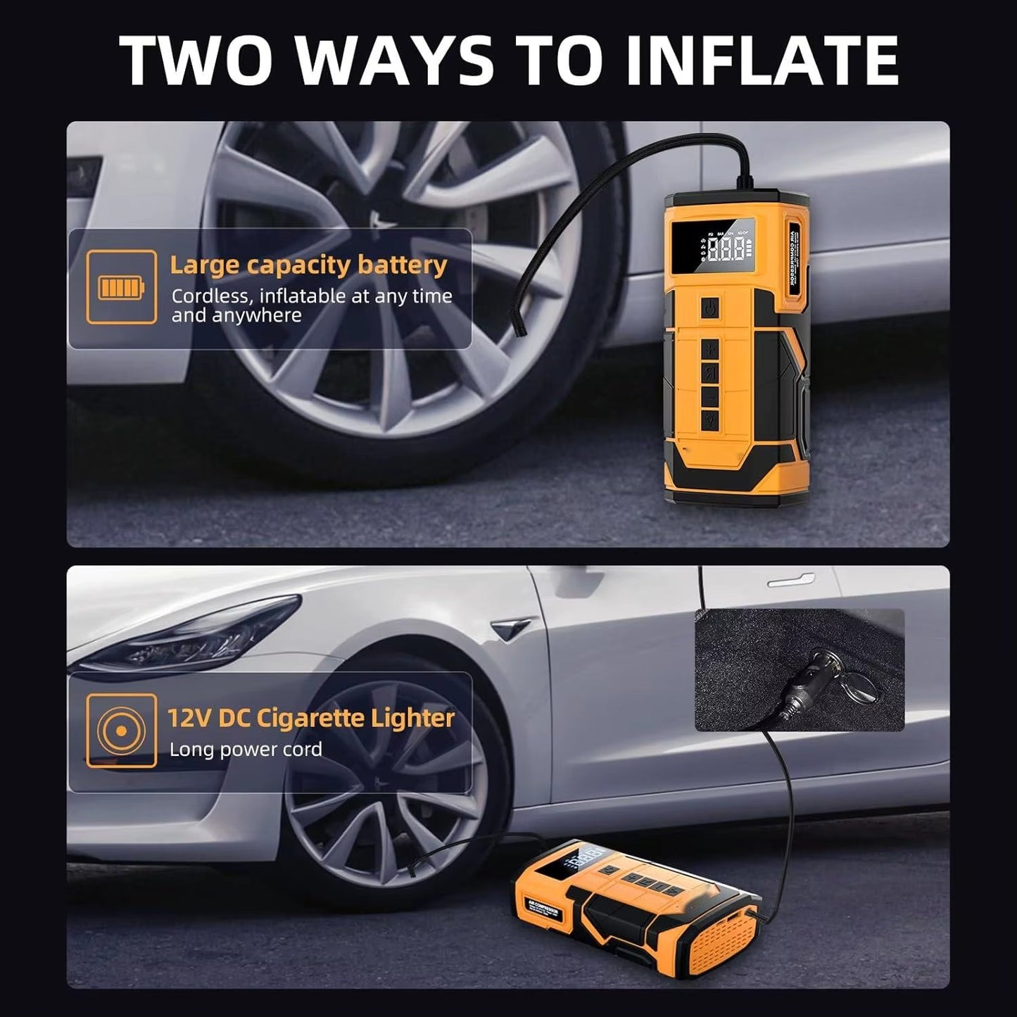 ST630 Jump Starter 14.8v 8000mAh High Power Car Jump Starter Power Bank / Multi-Function Portable Lithium Battery Car Jump Starter