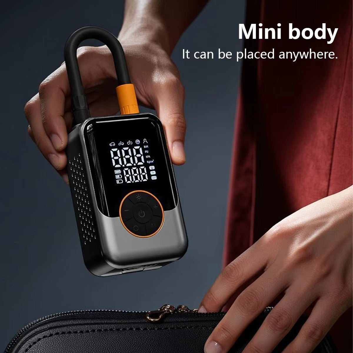 PT221 Portable Mini Fast Charging Car Wireless Air Pump High Pressure Electric Compressor Tire Inflator for Car Tires