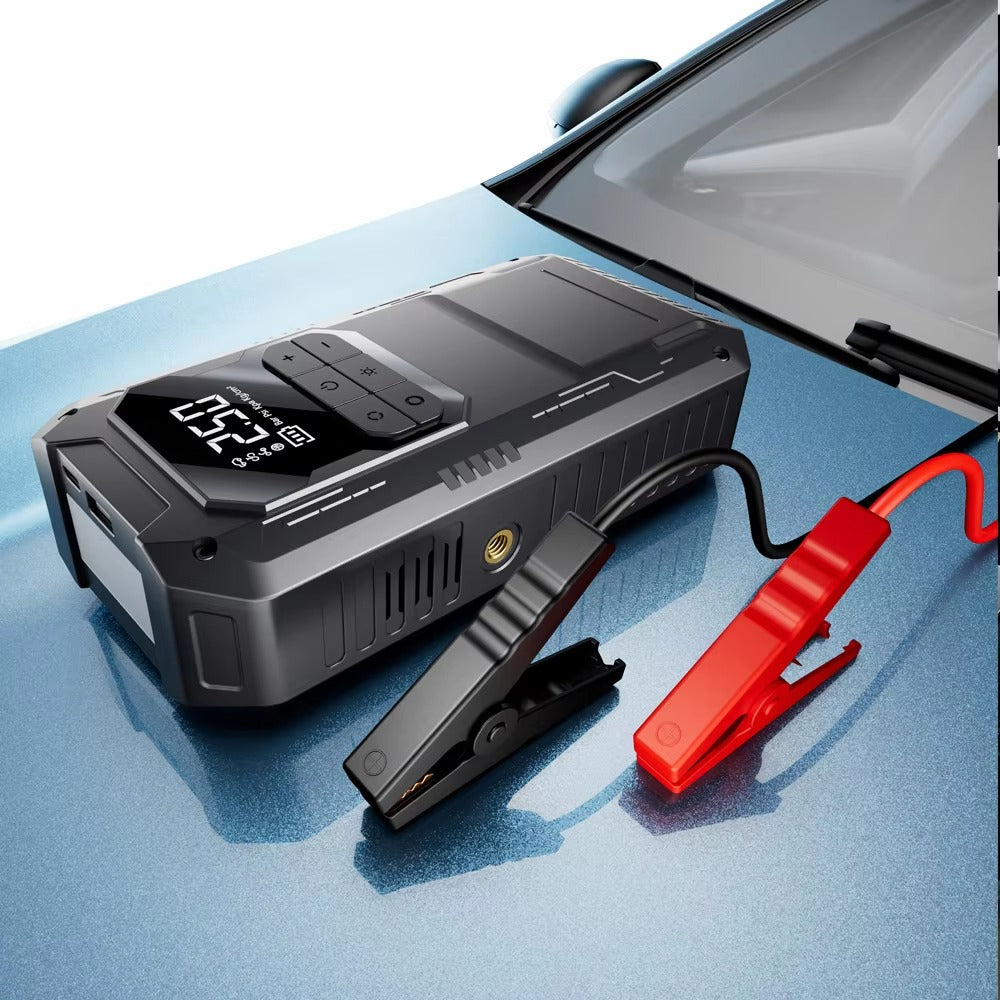 SQ403 4*2000mAh 14.8V Car Air Pump & Air Compressor 800A Peak 150PSI Tire Inflator Power Bank for Motorcycles & Trucks