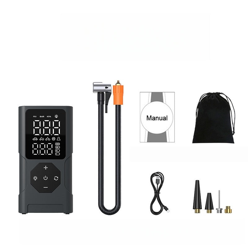 PR024 Tire Inflator Portable Air Compressor 150 PSI Rechargeable Cordless Auto Air Pump for Car Tires Motorcycle Bike Ball