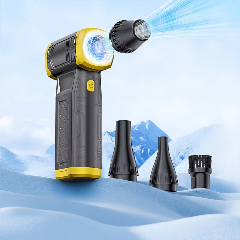 FS119 Mini Turbo Jet Fan 130000RPM Turbo Violent Blower 8000mah Rechargeable Car Vacuum Cleaner 2 Gear Strong Blower