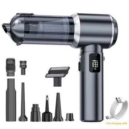 VT703 Mini Car Vacuum Cleaner 17000Pa Portable High Suction Blowing Small USB Cordless Handheld Car Wireless Vacuum Cleaner