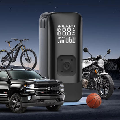 PQ502 Portable Air Compressor Tire Inflator 150PSI High Pressure Fast Inflation Digital Display Auto Shut Off Pump for Car Tires