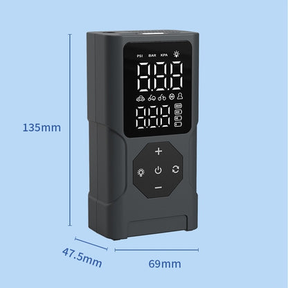 PR024 Tire Inflator Portable Air Compressor 150 PSI Rechargeable Cordless Auto Air Pump for Car Tires Motorcycle Bike Ball