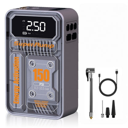 PT619 Multi-functional wireless car air compressor 150PSI emergency portable electric tire inflator