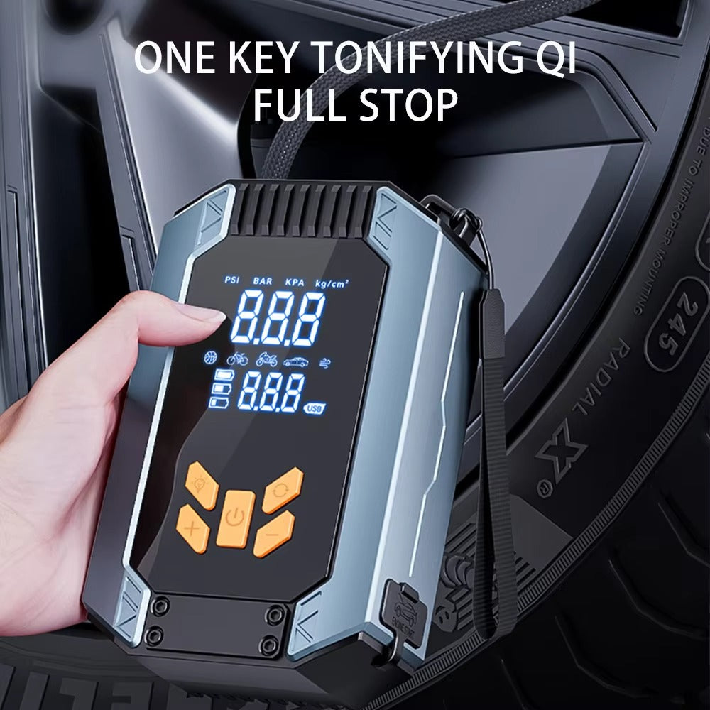 ST632 7200mAh Capacity 800A Peak Jump Starter 150 Psi Portable Air Compressor ABS Material Car Emergency Tools Tire Pressure Monitor