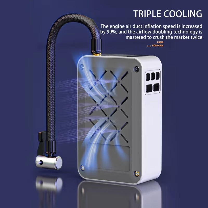 PT619 Multi-functional wireless car air compressor 150PSI emergency portable electric tire inflator