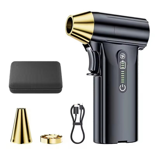 FS109 Turbo Fan 130000RPM Mini Jet Fan Brushless Motor 52M/s Wind Force 3-Speed Modes Handheld Duct Fan Portable Fan Type-C Charging