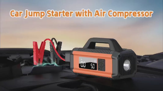 ST634 10000mAh Emergency Starting Power Supply 150w Jump Starter With 22MM Air Compressor